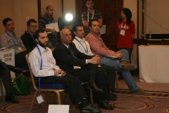In the middle Engineer Khattab  Omar  Abuisbae at "Google Convention of Year 2012 , Amman City, Jordan"  Photo.